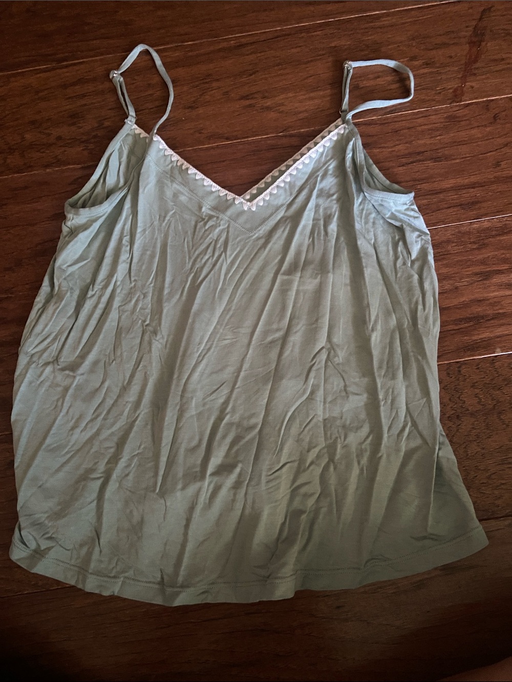 Eberjey Light Sage Green V-Neck Spaghetti Strap Camisole
